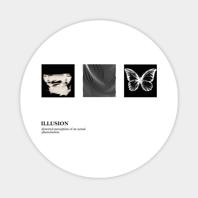 ILLUSION (black) Magnet by AnnVas